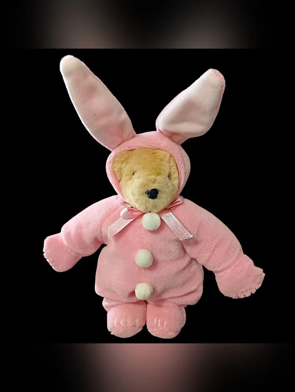Vintage Muffy VanderBear With Easter Bunny Suit Pink Rabbit Costume Outfit NABCO